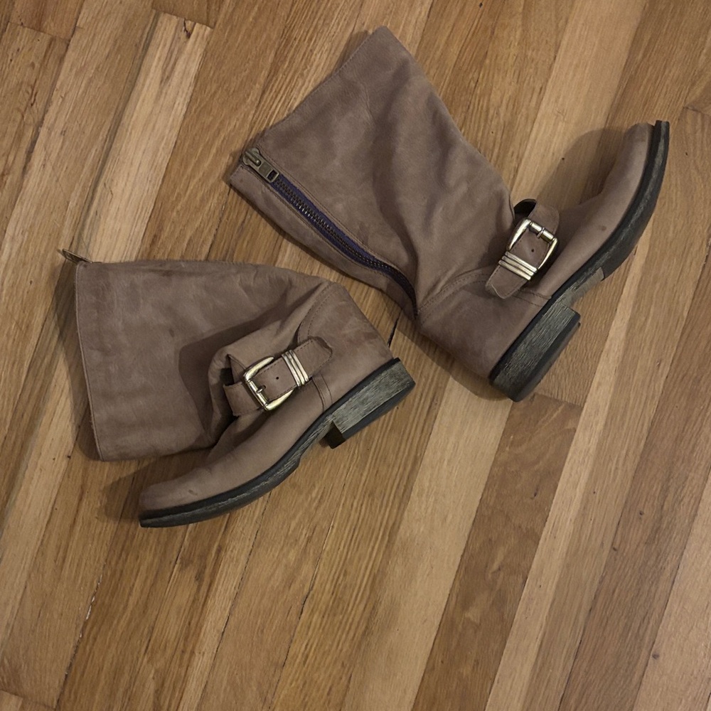 Elegant Brown Women's Combat Boots